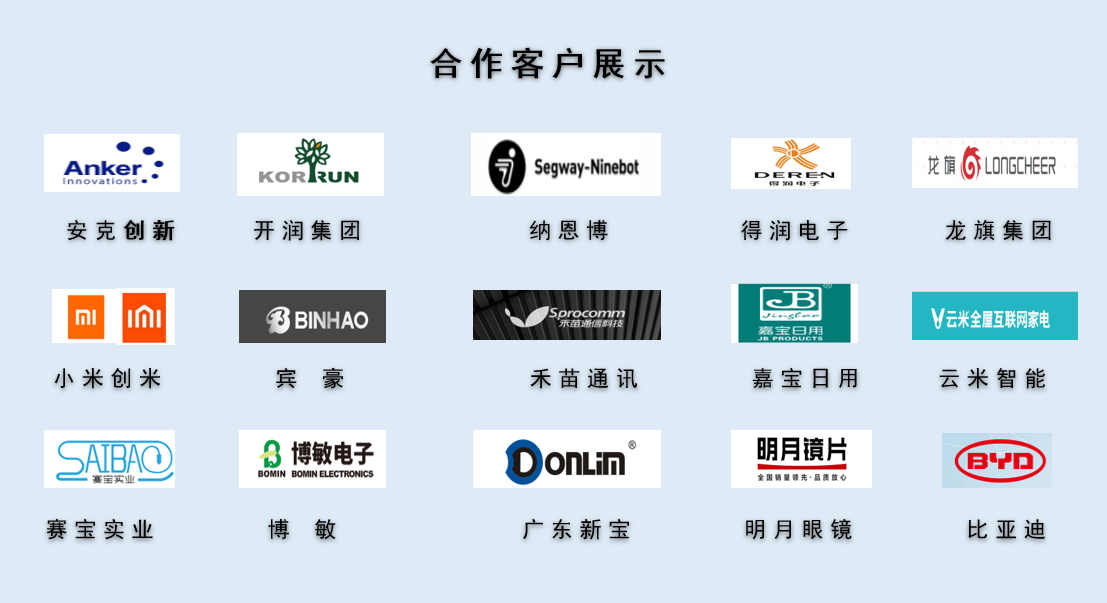 CPE磨砂膠袋，久信達(dá)部分客戶展示(圖1)